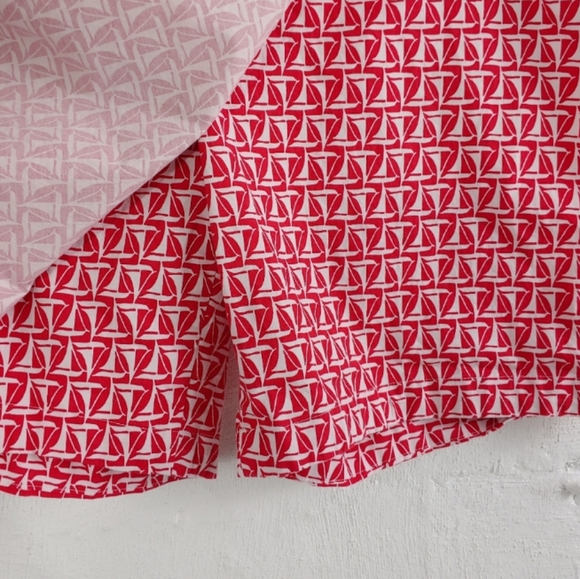 🆕Talbots | Sailboat Print Red & White STRETCH Skort Skirt Women's Size 12 - Picture 3 of 10